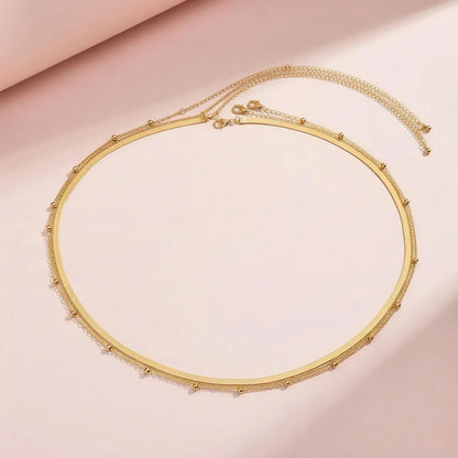 Summer Street Style Belly Chain for Women – Snake Link & Imitation Pearl Waist Jewelry