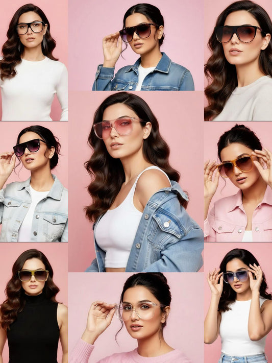 Women’s Gradient Lens Sunglasses – UV400 Protection Full Frame Fashion Shades | Designer Summer Eyewear for Ladies