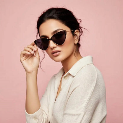 Retro Cat Eye Sunglasses for Women – Vintage UV400 Protection Fashion Shades | Trendy Designer Eyewear for Driving & Summer Style